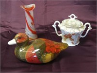 Sugar Bowl, Duck & Vase