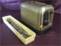 Toaster & Stainless Flatware (silverware)