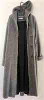 3X Silhouettes Gray Long Dress Coat