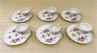 CUP & SAUCER LUNCHEON SET (6)