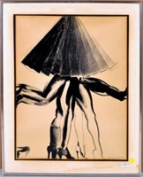 Allen Jones "Skirted Girl/Six Legs" Lithograph