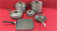 Set of 6 Anolon Non-Stick Cookware Pans