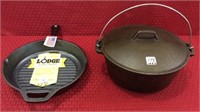 Lot of 2 Cast Iron Pieces Including Brand New