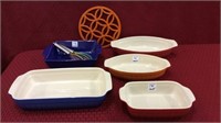 Group of Cerutil Stoneware Baking Dishes (5)