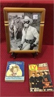 Framed Photo of Lone Ranger, Shirley Temple