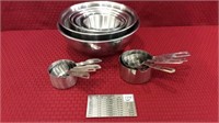 Group of Approx. 7 Stainless Mixing Bowls &