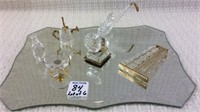 Group of 6 Miniature Crystal Pieces Including