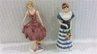 Pair of Goebel Germany 1984 Ladies Statue