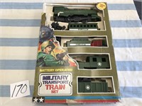 VINTAGE US ARMY BATTERY OPERATED TRAIN SET