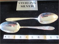 2 large sterling table spoons - 5.16 tr.oz
