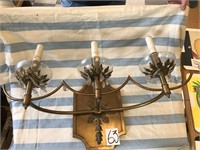 REGENCY PERIOD WALL MOUNT TRIPLE WALL SCONCE