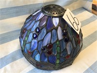 DRAGONFLY LEADED GLASS LAMP SHADE