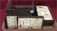 Vintage Mahjong Game w/ Pieces & Box (Box