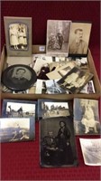 Group of Old Photographs & Lg. Tin Type