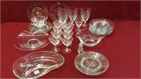 Lg. Group of Etched Fostoria Including
