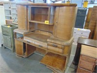 Vintage/Antique Wood and Glass Desk