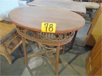 Vintage/Antique Wicker & Wood Table