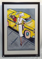 R. J. Hohimer Numbered Print, Taxi? Lady