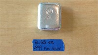 1 hand poured 999 fine silver bar