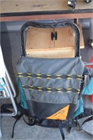 VERY NICE BACKPACK & 2 VINTAGE LAWN CHAIRS ! B-5