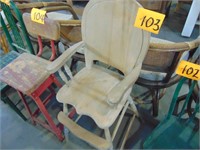 Vintage/Antique Wood High Chair