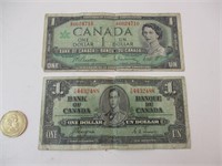 1 dollar 1954 et 1dollar 1937