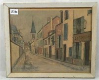 Signed Artwork of a French Street