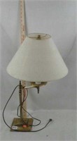 brass table lamp with swivel