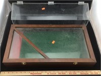 Plexiglas Display Case and Wood Display Case