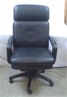 Bonded leather rolling office chair