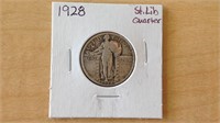 1 1928 standing liberty quarter