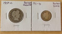 2 barber coins