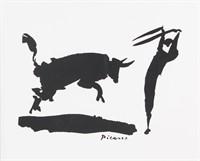 Litho Print of Bullfight Pablo Picasso 1881-1973