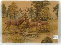 Three Dimensional Fabric Art of Deers