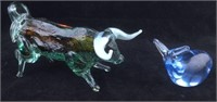 Glass Bull and Snail