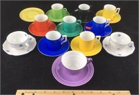 Assortment of Czechoslovakian Porcelain Tea Cups