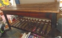 English Pine Workbench Table