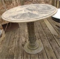 Precast Faux Marble Pedestal Table