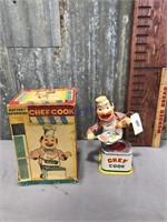Chef Cook battery operated toy-approx 9" tall