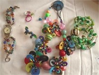 Button & Beads Jewellery Lot
