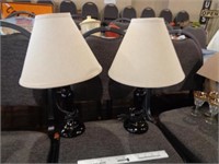 Pair of Lamps with Shades