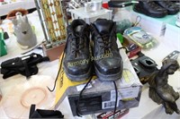 SIZE 9 STEEL TOE SHOES - USED