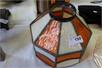 STAINED GLASS LIGHT FIXTURE SHADE