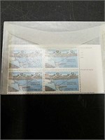 A collection of around 50 US Stamp Plate Blocks