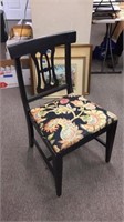 Very cute wood accent chair with paisley print