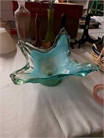 Lot of Home Decor, including a beautiful glass