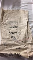 US Mint $50 Cents bag with 5 Microscope Lenses