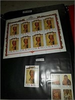 Uncanceled stamp blocks