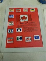 Flags of Canada matted limited edition Canadian