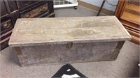 Very cool antique wooden trunk